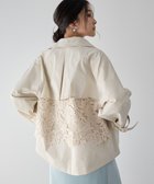 【イェッカ ヴェッカ/YECCA VECCA】のレースMIXショートトレンチコート Ivory|ID: prp329100004841462 ipo3291000000035284136