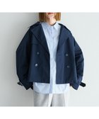 【イェッカ ヴェッカ/YECCA VECCA】のレースMIXショートトレンチコート Navy|ID: prp329100004841462 ipo3291000000035284137
