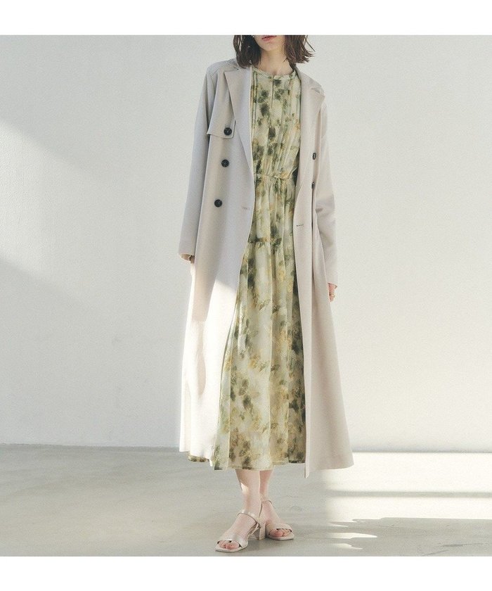 【イェッカ ヴェッカ/YECCA VECCA】の【UVカット/花粉ガード】素材MIXトレンチコート インテリア・キッズ・メンズ・レディースファッション・服の通販 founy(ファニー) https://founy.com/ ファッション Fashion レディースファッション Fashion for Women アウター Coat / Outerwear Collection コート・ロングコート・ピーコート Long Coats, Peacoats & More レディースジャケット・軽アウター Jackets トレンチコート / 春秋の定番アウター Trench Coats おすすめ Recommended / Our Picks ジャケット Jacket, Outerwear トレンチ Trench, Trench Coat プリーツ Pleats, Pleated ポケット Pocket, Pocket Detail ロング Long, Long-Length エレガント 上品 Elegant 夏 Summer 春 Spring S/S・春夏 SS, Spring/Summer, Warm Season ビジネス 仕事 通勤 Business / Work / Commuting |ID: prp329100004841463 ipo3291000000035284138