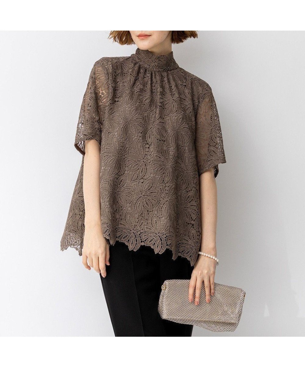 【23区/NIJYUSANKU】の【APPLAUDIR】Brocheリボンブーケレース ブラウス 人気、トレンドファッション・服の通販 founy(ファニー) 　ファッション　Fashion　レディースファッション　Fashion for Women　トップス・カットソー　Cut & Sew Tops　シャツ・ブラウス・オフィスカジュアル　Elegant Blouses & Button-Ups　エレガント 上品　Elegant　春　Spring　ケミカル　Chemical, Chemical Wash　コレクション　Collection, Seasonal Line　デニム　Denim, Jeans Material　トレンド　Trend, Trending Now　ドレス　Dress, One-Piece　手描き　Hand-Drawn, Illustrated　手編み　Hand-Knitted, Handmade Knit　パーティ　Party, Party Style　フランス　France, French　ボトム　Bottoms, Lower Wear　モチーフ　Motif, Design Theme　リボン　Ribbon, Bow　レース　Lace, Lace Fabric　S/S・春夏　SS, Spring/Summer, Warm Season　夏　Summer　結婚式　Wedding　2026年　2026　 other-1|ID: prp329100004841487 ipo3291000000035875722