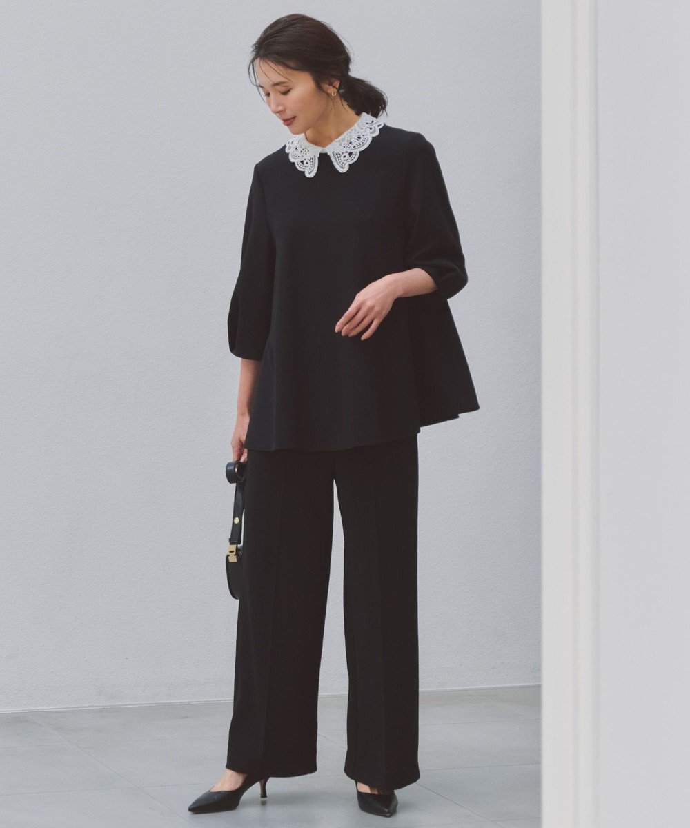 【アンフィーロ 自由区/UNFILO】の【15サイズ展開/ウエストゴム/セレモニー】BEAUTY MOVE ワイドストレートパンツ インテリア・キッズ・メンズ・レディースファッション・服の通販 founy(ファニー) ファッション Fashion レディースファッション Fashion for Women パンツ Pants & Trousers 吸水 Absorbent, Quick-Dry シンプル Simple, Minimal ジャケット Jacket, Outerwear ジョーゼット Georgette, Semi-Sheer Fabric ストレッチ Stretch, Stretchy Fabric ストレート Straight, Straight Cut レース Lace, Lace Fabric 楽ちん Easy Fit, Comfortable ワイド Wide, Wide Fit A/W・秋冬 Autumn/Winter S/S・春夏 SS, Spring/Summer, Warm Season 夏 Summer エレガント 上品 Elegant セレモニー Ceremony 新作・新入荷 New Arrivals / New In ブラック|ID: prp329100004841488 ipo3291000000035284245