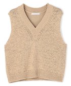 【アンフィーロ 自由区/UNFILO】のテープヤーンニット ベスト キャメル|ID: prp329100004841491 ipo3291000000035705168