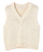 【アンフィーロ 自由区/UNFILO】のテープヤーンニット ベスト グレージュ|ID: prp329100004841491 ipo3291000000035705172