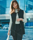 【アンフィーロ 自由区/UNFILO】の【セレモニー】BEAUTY FORM KNIT ZIPジレ ブラック|ID: prp329100004841493 ipo3291000000035759752