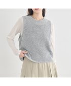 【アースミュージックアンドエコロジー/earth music&ecology】のクルーネックニットベスト Gray|ID: prp329100004841509 ipo3291000000035705249