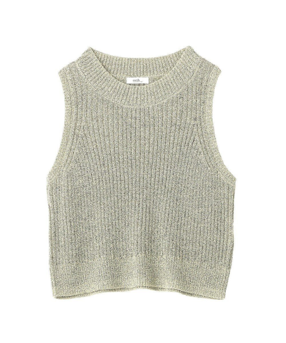 【アースミュージックアンドエコロジー/earth music&ecology】のクルーネックニットベスト インテリア・キッズ・メンズ・レディースファッション・服の通販 founy(ファニー) 　ファッション　Fashion　レディースファッション　Fashion for Women　アウター　Coat / Outerwear Collection　トップス・カットソー　Cut & Sew Tops　ニット　Knit Tops & Sweaters　ベスト&ジレ / 重ね着スタイル　Vests & Gilets　春　Spring　カットソー　Cut and Sewn Top　シンプル　Simple, Minimal　バランス　Balance, Style Balance　ベスト　Vest, Waistcoat　ポケット　Pocket, Pocket Detail　無地　Plain, Solid Color　S/S・春夏　SS, Spring/Summer, Warm Season　夏　Summer　Yellow|ID: prp329100004841509 ipo3291000000035705251
