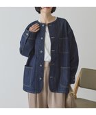 【アメリカンホリック/AMERICAN HOLIC】のノーカラーデニムカバーオール One Wash|ID: prp329100004841539 ipo3291000000035284470