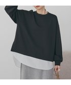 【アメリカンホリック/AMERICAN HOLIC】のシャツテールドッキングプルオーバー Black|ID: prp329100004841540 ipo3291000000035518019