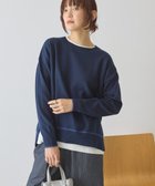 【アメリカンホリック/AMERICAN HOLIC】のバイカラークルーネックニットプルオーバー Navy|ID: prp329100004841542 ipo3291000000035567977