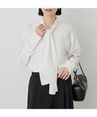 【アメリカンホリック/AMERICAN HOLIC】の【イージーケア】ナロータイブラウス Off White|ID: prp329100004841551 ipo3291000000035284515