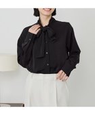 【アメリカンホリック/AMERICAN HOLIC】の【イージーケア】ナロータイブラウス Black|ID: prp329100004841551 ipo3291000000035284516