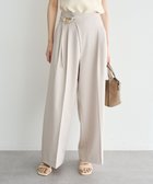 【イェッカ ヴェッカ/YECCA VECCA】のメタルベルトワイドパンツ Light Beige|ID: prp329100004841552 ipo3291000000035575494