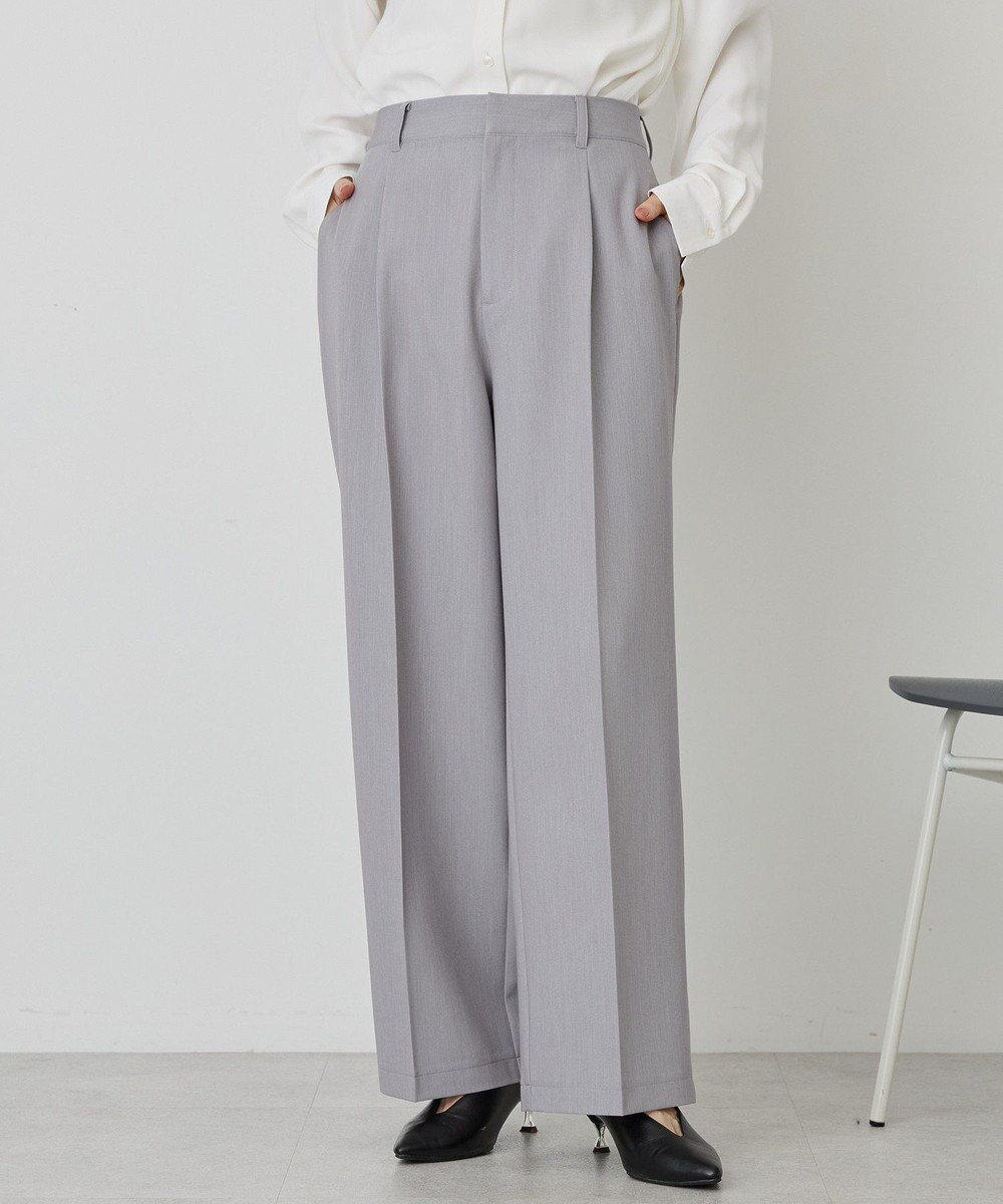 【アメリカンホリック/AMERICAN HOLIC】の美・美・美ワイドパンツ インテリア・キッズ・メンズ・レディースファッション・服の通販 founy(ファニー) 　ファッション　Fashion　レディースファッション　Fashion for Women　パンツ　Pants & Trousers　アメリカン　American Style　春　Spring　ギャザー　Gathered, Ruffled　今季　This Season, Current Season　スタイリッシュ　Stylish, Fashionable　センター　Center, Center Line　ワイド　Wide, Wide Fit　S/S・春夏　SS, Spring/Summer, Warm Season　おすすめ　Recommended / Our Picks　夏　Summer　Gray Mixture|ID: prp329100004841553 ipo3291000000035284524