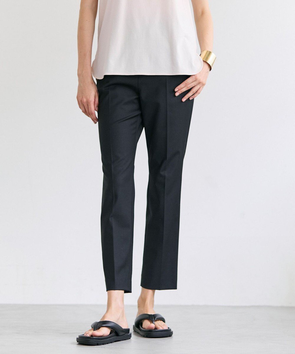 【ベイジ,/BEIGE,】のCELEST / ウエストゴム イージーストレートパンツ インテリア・キッズ・メンズ・レディースファッション・服の通販 founy(ファニー) 　ファッション　Fashion　レディースファッション　Fashion for Women　パンツ　Pants & Trousers　春　Spring　洗える　Machine Washable　カットソー　Cut and Sewn Top　シューズ　Shoes, Footwear　ジャケット　Jacket, Outerwear　ストレッチ　Stretch, Stretchy Fabric　ストレート　Straight, Straight Cut　センター　Center, Center Line　バランス　Balance, Style Balance　フラット　Flat, Flat Shoes　フランス　France, French　リラックス　Relax, Relaxed Fit　S/S・春夏　SS, Spring/Summer, Warm Season　夏　Summer　エレガント 上品　Elegant　ビジネス 仕事 通勤　Business / Work / Commuting　Black|ID: prp329100004841572 ipo3291000000035284602