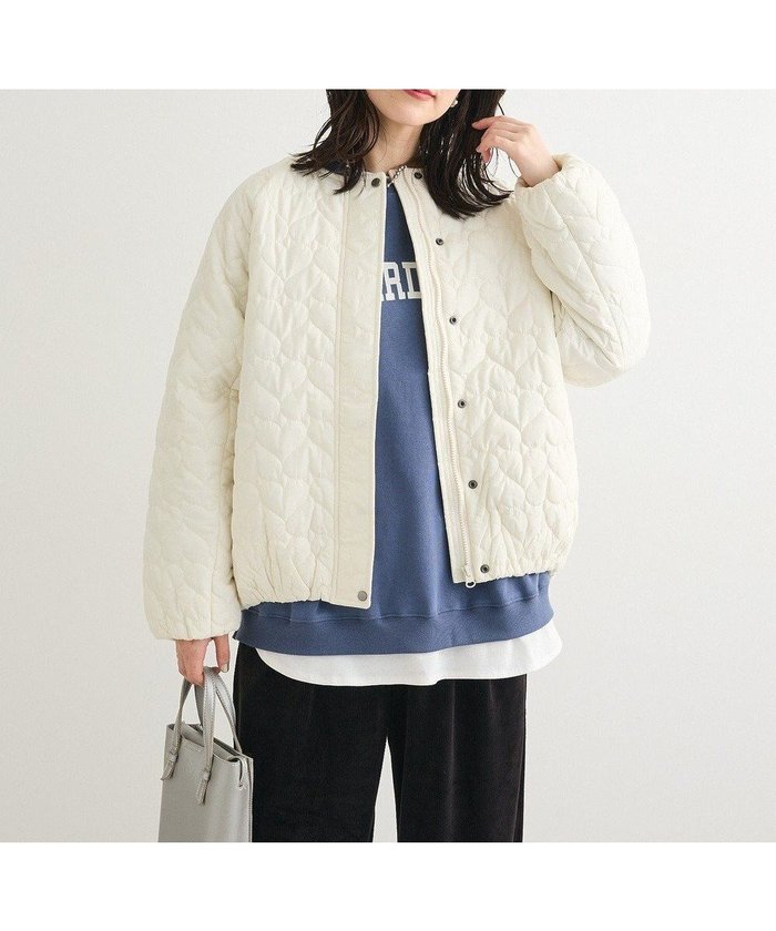 【グリーンパークス/Green Parks】の・swing by ハートキルトコクーンブルゾン インテリア・キッズ・メンズ・レディースファッション・服の通販 founy(ファニー) https://founy.com/ ファッション Fashion レディースファッション Fashion for Women アウター Coat / Outerwear Collection レディースジャケット・軽アウター Jackets ブルゾンジャケット・スポーティアウター Blouson Jackets おすすめ Recommended / Our Picks キルティング Quilted, Quilting ジャケット Jacket, Outerwear スリーブ Sleeve, Long Sleeve / Short Sleeve フェミニン Feminine, Girly ブルゾン Blouson, Bomber Jacket ポケット Pocket, Pocket Detail A/W・秋冬 Autumn/Winter |ID: prp329100004841579 ipo3291000000035284623