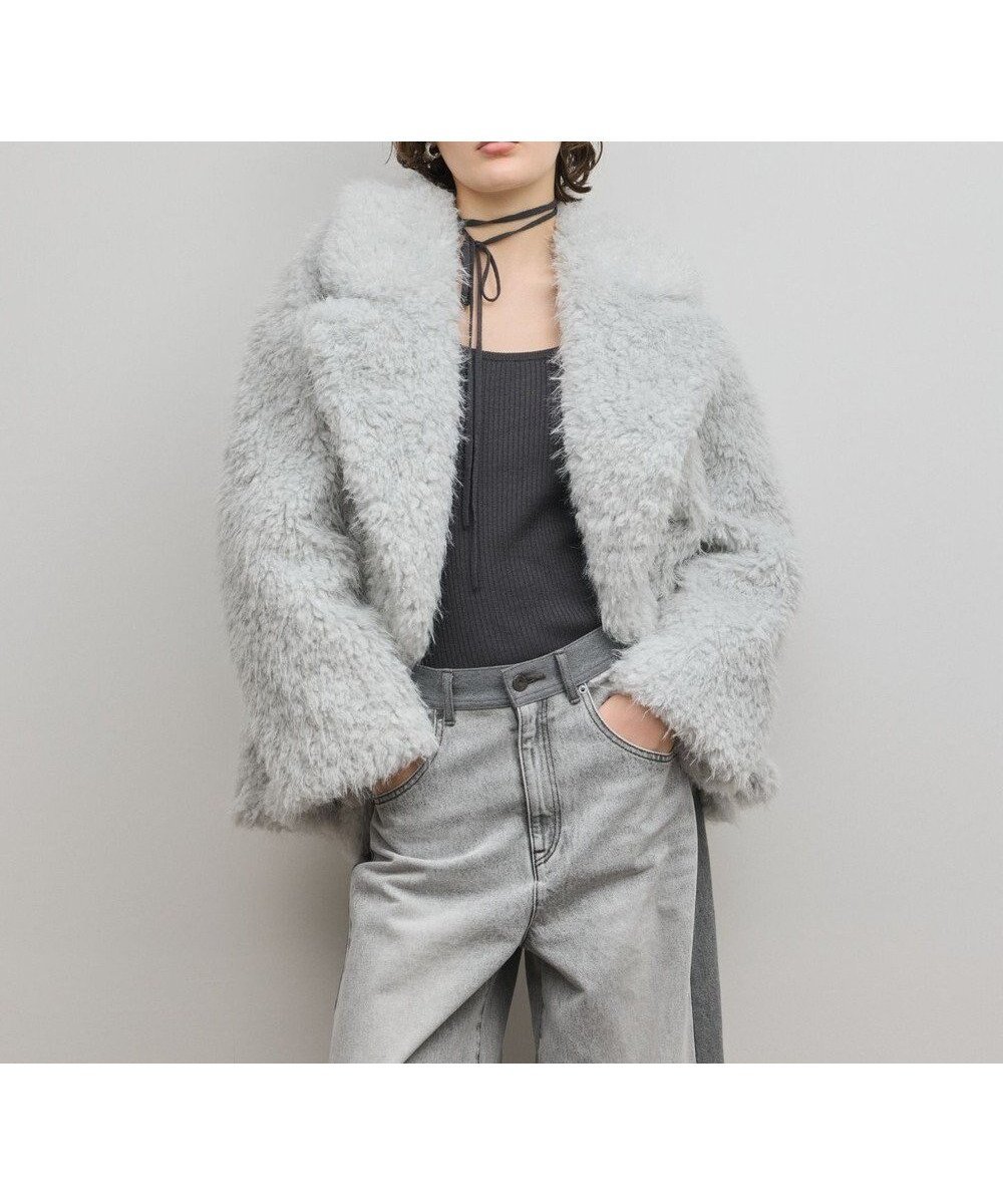 【グレース コンチネンタル/GRACE CONTINENTAL】のフェイクファーPコート インテリア・キッズ・メンズ・レディースファッション・服の通販 founy(ファニー) ファッション Fashion レディースファッション Fashion for Women アウター Coat / Outerwear Collection コート・ロングコート・ピーコート Long Coats, Peacoats & More レディースジャケット・軽アウター Jackets Pコート Pea Coats シンプル Simple, Minimal ジャケット Jacket, Outerwear フェイクファー Faux Fur, Imitation Fur ミドル Middle Length, Mid Height 定番 Standard, Basic Item A/W・秋冬 Autumn/Winter サックス|ID: prp329100004841583 ipo3291000000035649958
