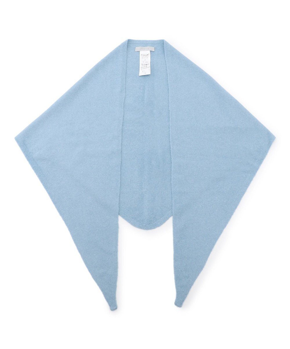 【アンフィーロ 自由区/UNFILO】の【WEB/一部店舗限定】ふわふわニット 三角ストール インテリア・キッズ・メンズ・レディースファッション・服の通販 founy(ファニー) ファッション Fashion レディースファッション Fashion for Women アンゴラ Angora Knitwear ウォッシャブル Machine Washable ショール Shawl, Wrap ストレッチ Stretch, Stretchy Fabric ストール Stole, Wrap ワンポイント One Point, Statement Accent 抗菌 Antibacterial, Bacteria-Resistant A/W・秋冬 Autumn/Winter サックス|ID: prp329100004841597 ipo3291000000036287093