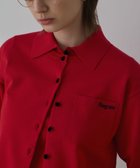 【グレース コンチネンタル/GRACE CONTINENTAL】のバイカラーロゴニットカーディガン 人気、トレンドファッション・服の通販 founy(ファニー) ファッション Fashion レディースファッション Fashion for Women トップス・カットソー Cut & Sew Tops ニット Knit Tops & Sweaters カーディガン・羽織り Layered Style Cardigans アンサンブル Ensemble Set カーディガン Cardigan, Knitwear モダン Modern, Contemporary エレガント 上品 Elegant 定番 Standard, Basic Item A/W・秋冬 Autumn/Winter thumbnail レッド|ID: prp329100004841600 ipo3291000000035799300