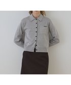 【グレース コンチネンタル/GRACE CONTINENTAL】のバイカラーロゴニットカーディガン 人気、トレンドファッション・服の通販 founy(ファニー) ファッション Fashion レディースファッション Fashion for Women トップス・カットソー Cut & Sew Tops ニット Knit Tops & Sweaters カーディガン・羽織り Layered Style Cardigans アンサンブル Ensemble Set カーディガン Cardigan, Knitwear モダン Modern, Contemporary エレガント 上品 Elegant 定番 Standard, Basic Item A/W・秋冬 Autumn/Winter thumbnail グレー|ID: prp329100004841600 ipo3291000000035799308