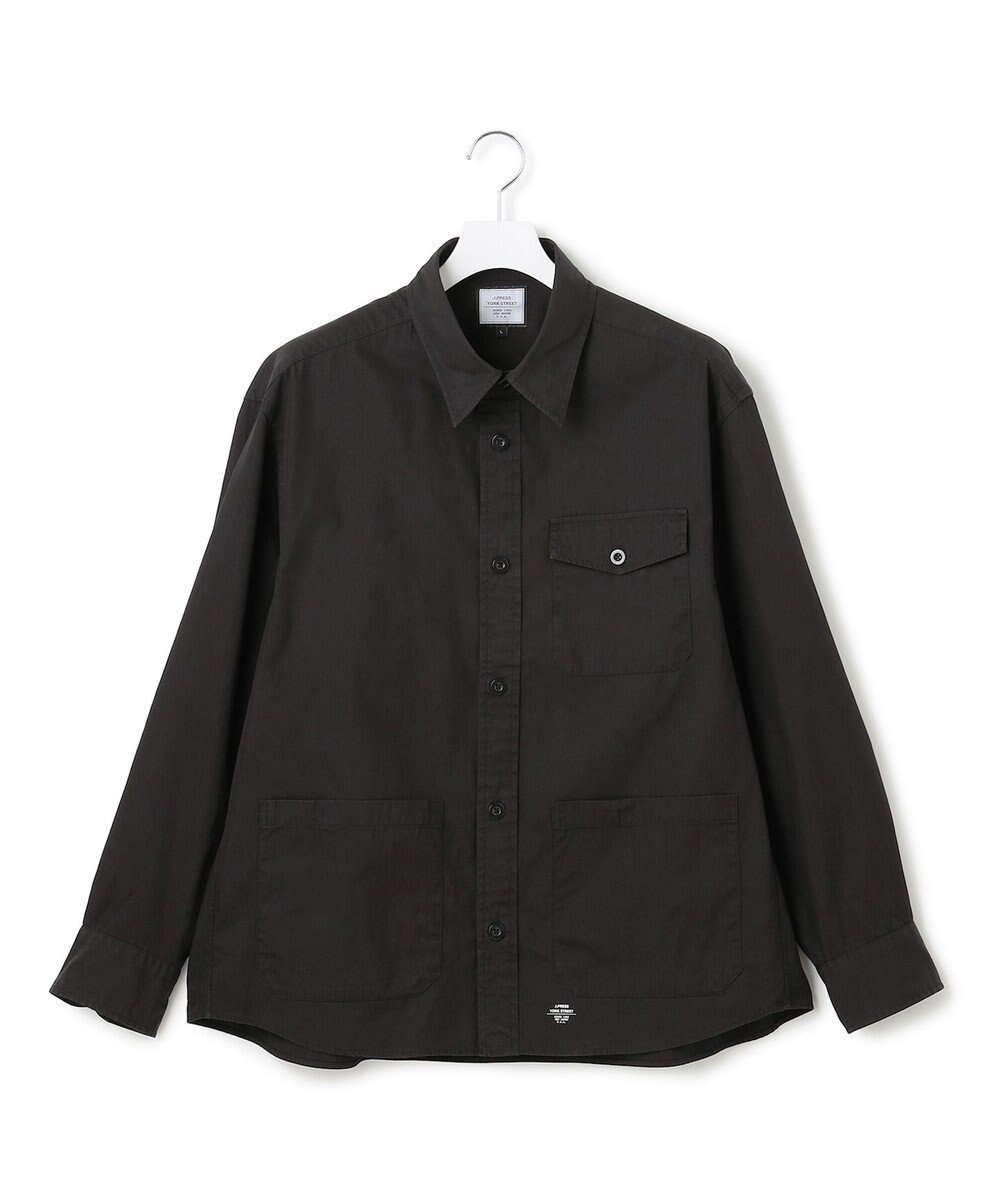 【ジェイプレスヨークストリート/J.PRESS YORK STREET】の【UNISEX】カバーオール シャツアウター インテリア・キッズ・メンズ・レディースファッション・服の通販 founy(ファニー) ファッション Fashion レディースファッション Fashion for Women アウター Coat / Outerwear Collection トップス・カットソー Cut & Sew Tops シャツ・ブラウス・オフィスカジュアル Elegant Blouses & Button-Ups アウトドア Outdoor Clothing ポケット Pocket, Pocket Detail ユニセックス Unisex, Genderless ヨーク Yoke, Yoke Design リラックス Relax, Relaxed Fit A/W・秋冬 Autumn/Winter ブラック系|ID: prp329100004841608 ipo3291000000036323110