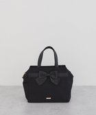 【メゾンドフルール/Maison de FLEUR】のグログランリボン3ルーム2Wayトートバッグ Black|ID: prp329100004841620 ipo3291000000035808856