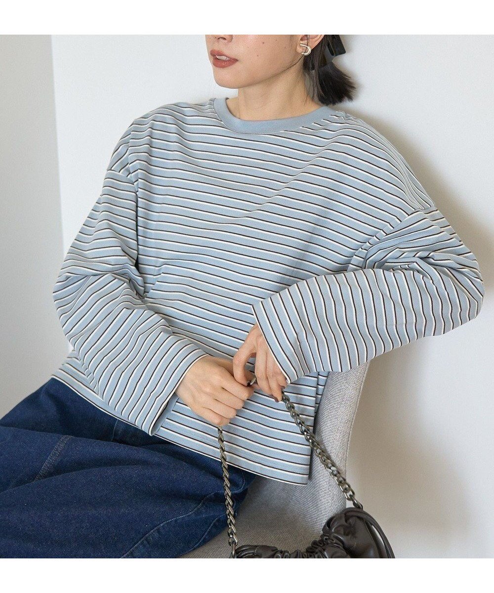 【アメリカンホリック/AMERICAN HOLIC】のカラーボーダークロップド丈プルオーバー 人気、トレンドファッション・服の通販 founy(ファニー) ファッション Fashion レディースファッション Fashion for Women トップス・カットソー Cut & Sew Tops シャツ・ブラウス・オフィスカジュアル Elegant Blouses & Button-Ups ロングTシャツ・Tシャツ Longline T-Shirts & Tees カジュアルプルオーバー・ニットトップス Pullovers & Knit Tops / Casual Pullovers カットソー・ベーシックTシャツ Cut-and-Sewn Tops / Stretch Tees & Basics おすすめ Recommended / Our Picks カットソー Cut and Sewn Top クロップド Cropped, Short Length バランス Balance, Style Balance ボトム Bottoms, Lower Wear ボーダー Border, Stripe ポケット Pocket, Pocket Detail ワイド Wide, Wide Fit 秋 Autumn A/W・秋冬 Autumn/Winter other-1|ID: prp329100004841639 ipo3291000000035648702