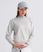 【23区 ゴルフ/NIJYUSANKU GOLF】の【WOMEN】ラメスウェットモックネック ダブルニット 裏毛素材 人気、トレンドファッション・服の通販 founy(ファニー) ファッション Fashion レディースファッション Fashion for Women トップス・カットソー Cut & Sew Tops ニット Knit Tops & Sweaters レディースパーカー・カジュアルフーディー Casual Hoodies & Sweatshirts スウェット・クルーネックトップス Sweatshirts & Crewnecks / Relaxed Fit Sweat Tops なめらか Smooth, Silky Texture エレガント 上品 Elegant シルバー Silver, Metallic Silver スウェット / スエット Sweatshirt, Sweatwear スポーティ Sporty, Casual Athletic ダブル Double, Double-Breasted トレンド Trend, Trending Now プリント Print, Printed Pattern A/W・秋冬 Autumn/Winter thumbnail ホワイト系|ID: prp329100004841643 ipo3291000000035667139