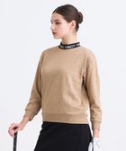 【23区 ゴルフ/NIJYUSANKU GOLF】の【WOMEN】ラメスウェットモックネック ダブルニット 裏毛素材 人気、トレンドファッション・服の通販 founy(ファニー) ファッション Fashion レディースファッション Fashion for Women トップス・カットソー Cut & Sew Tops ニット Knit Tops & Sweaters レディースパーカー・カジュアルフーディー Casual Hoodies & Sweatshirts スウェット・クルーネックトップス Sweatshirts & Crewnecks / Relaxed Fit Sweat Tops なめらか Smooth, Silky Texture エレガント 上品 Elegant シルバー Silver, Metallic Silver スウェット / スエット Sweatshirt, Sweatwear スポーティ Sporty, Casual Athletic ダブル Double, Double-Breasted トレンド Trend, Trending Now プリント Print, Printed Pattern A/W・秋冬 Autumn/Winter thumbnail ゴールド系|ID: prp329100004841643 ipo3291000000035667143