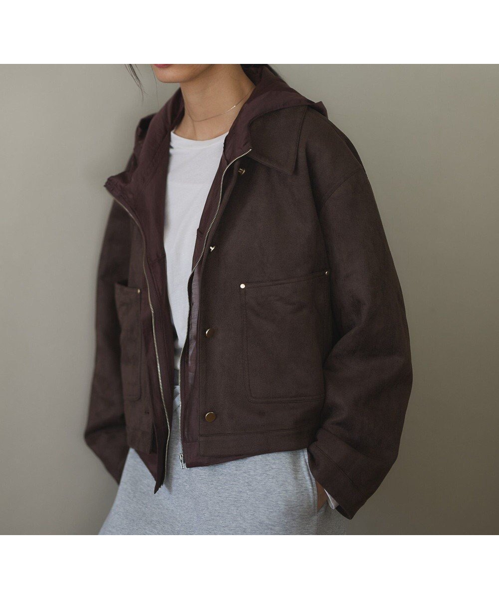 【クラフトスタンダードブティック/CRAFT STANDARD BOUTIQUE】のフェイクスエードブルゾン インテリア・キッズ・メンズ・レディースファッション・服の通販 founy(ファニー) ファッション Fashion レディースファッション Fashion for Women アウター Coat / Outerwear Collection レディースジャケット・軽アウター Jackets ブルゾンジャケット・スポーティアウター Blouson Jackets 秋 Autumn カットソー Cut and Sewn Top ジャケット Jacket, Outerwear スウェット / スエット Sweatshirt, Sweatwear タートル Turtleneck, Turtle Collar デニム Denim, Jeans Material 定番 Standard, Basic Item バランス Balance, Style Balance フェミニン Feminine, Girly ブルゾン Blouson, Bomber Jacket ボックス Boxy, Box Shape ボトム Bottoms, Lower Wear ポケット Pocket, Pocket Detail ロング Long, Long-Length ワイド Wide, Wide Fit 冬 Winter / This Winter A/W・秋冬 Autumn/Winter エレガント 上品 Elegant Brown|ID: prp329100004841651 ipo3291000000035806841