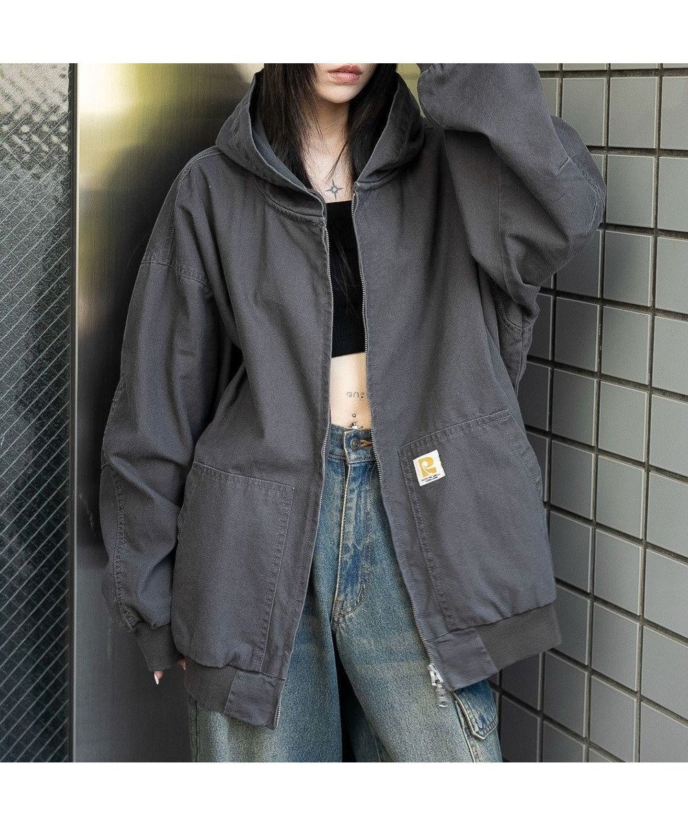 【ウィゴー/WEGO】のワーカーズフードブルゾン インテリア・キッズ・メンズ・レディースファッション・服の通販 founy(ファニー) 　ファッション　Fashion　レディースファッション　Fashion for Women　アウター　Coat / Outerwear Collection　レディースジャケット・軽アウター　Jackets　ブルゾンジャケット・スポーティアウター　Blouson Jackets　アウトドア　Outdoor Clothing　インナー　Innerwear　カーゴパンツ　Cargo Pants, Utility Pants　ガーリー　Girly, Feminine Style　キャップ　Cap, Baseball Cap　グラフィック　Graphic, Graphic Design　ショート　Short, Short Length　ジャケット　Jacket, Outerwear　スニーカー　Sneakers, Trainers　スマホ　Smartphone, Mobile Device　デニム　Denim, Jeans Material　トレンド　Trend, Trending Now　トレーナー　Sweatshirt, Trainer　ブルゾン　Blouson, Bomber Jacket　ポケット　Pocket, Pocket Detail　ミニスカート　Mini Skirt, Short Skirt　ロング　Long, Long-Length　ワイド　Wide, Wide Fit　A/W・秋冬　Autumn/Winter　ブラック中濃色|ID: prp329100004841665 ipo3291000000035831601