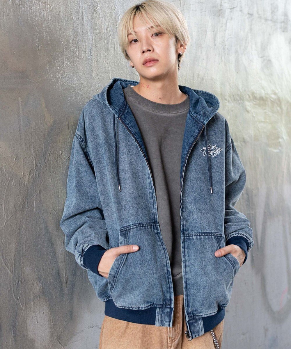 【ウィゴー/WEGO】の【ユニセックス着用ITEM/MLサイズ展開】ワーカーズフードブルゾン 人気、トレンドファッション・服の通販 founy(ファニー) 　ファッション　Fashion　レディースファッション　Fashion for Women　アウター　Coat / Outerwear Collection　レディースジャケット・軽アウター　Jackets　ブルゾンジャケット・スポーティアウター　Blouson Jackets　ヴィンテージ　Vintage Style　秋　Autumn　ケミカル　Chemical, Chemical Wash　ジャケット　Jacket, Outerwear　スマホ　Smartphone, Mobile Device　セットアップ　Set-Up, Coordinated Outfit　タフタ　Taffeta, Structured Fabric　デニム　Denim, Jeans Material　バランス　Balance, Style Balance　ブルゾン　Blouson, Bomber Jacket　ルーズ　Loose, Oversized　冬　Winter / This Winter　A/W・秋冬　Autumn/Winter　おすすめ　Recommended / Our Picks　 other-1|ID: prp329100004841675 ipo3291000000035804920