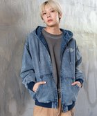 【ウィゴー/WEGO】の【ユニセックス着用ITEM/MLサイズ展開】ワーカーズフードブルゾン デニム淡加工色|ID: prp329100004841675 ipo3291000000035804924