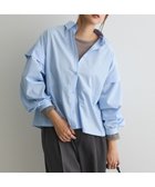【クラフトスタンダードブティック/CRAFT STANDARD BOUTIQUE】のパネルデザインワイドシャツ 人気、トレンドファッション・服の通販 founy(ファニー) ファッション Fashion レディースファッション Fashion for Women トップス・カットソー Cut & Sew Tops シャツ・ブラウス・オフィスカジュアル Elegant Blouses & Button-Ups 秋 Autumn シンプル Simple, Minimal ポケット Pocket, Pocket Detail ルーズ Loose, Oversized ワイド Wide, Wide Fit A/W・秋冬 Autumn/Winter おすすめ Recommended / Our Picks エレガント 上品 Elegant thumbnail Sax|ID: prp329100004841715 ipo3291000000035792250