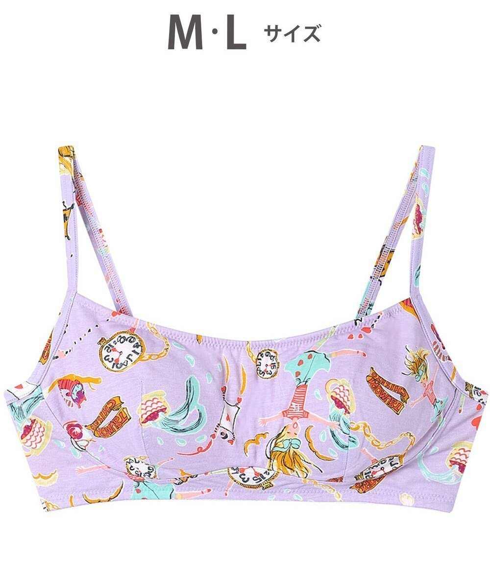 【ツモリチサト スリープ/tsumori chisato SLEEP】のツモリチサト ノンワイヤーブラ 綿混ベア天竺素材(身生地) フルカップブラ UBX565/ワコール インテリア・キッズ・メンズ・レディースファッション・服の通販 founy(ファニー) 　ファッション　Fashion　レディースファッション　Fashion for Women　ストレッチ　Stretch, Stretchy Fabric　パジャマ　Pajamas, Sleepwear　ラップ　Wrap, Wrap Design　パープル|ID: prp329100004841756 ipo3291000000035285301