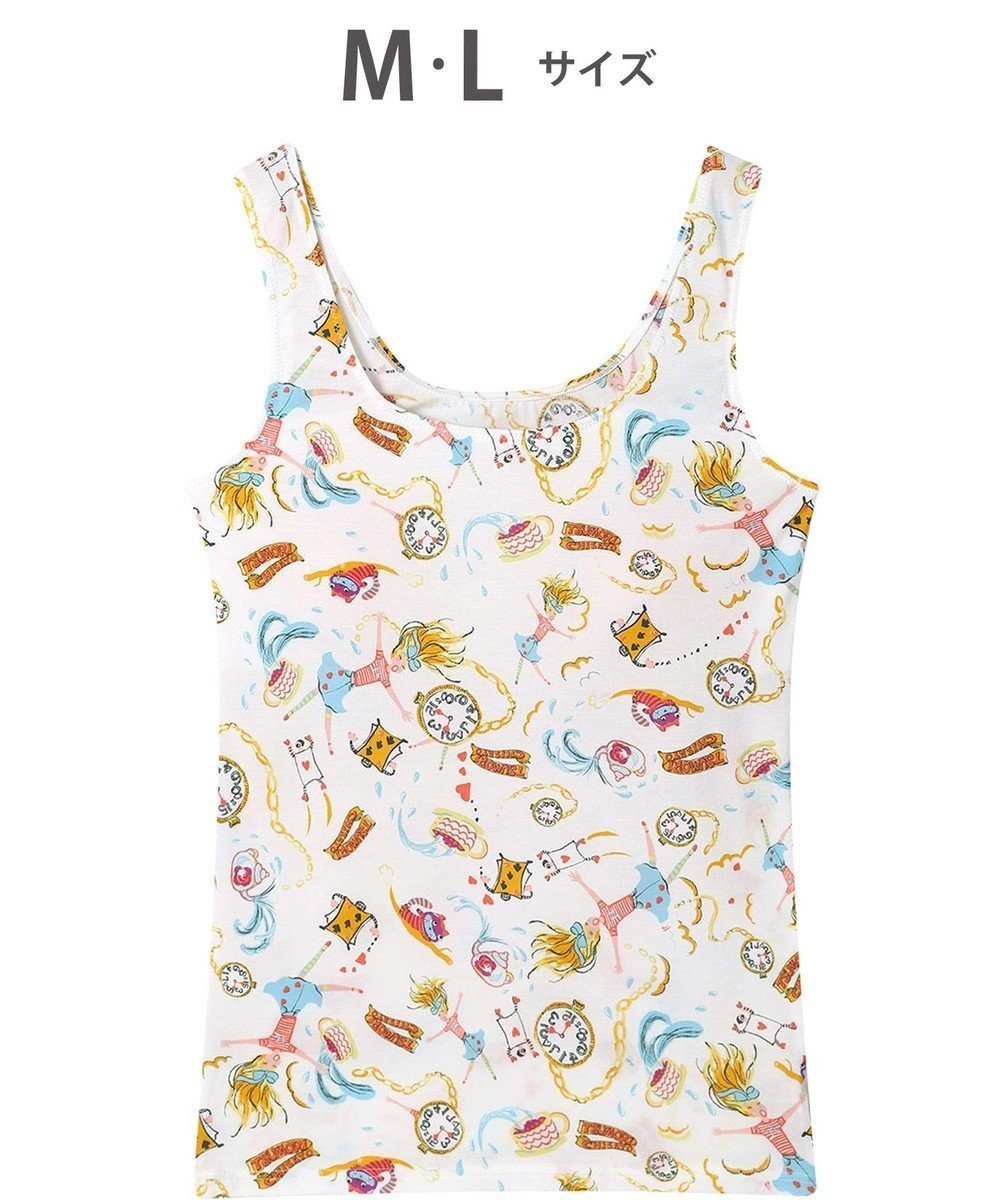 【ツモリチサト スリープ/tsumori chisato SLEEP】のツモリチサト インナー 綿混ベア天竺素材(身生地) パッド付き ノースリーブ タンクトップ レディース UCX565/ワコール インテリア・キッズ・メンズ・レディースファッション・服の通販 founy(ファニー) 　ファッション　Fashion　レディースファッション　Fashion for Women　トップス・カットソー　Cut & Sew Tops　キャミソール&ノースリーブ　Camisoles & Sleeveless Tops　インナー　Innerwear　ストレッチ　Stretch, Stretchy Fabric　タンク　Tank Top, Sleeveless Top　ノースリーブ　Sleeveless, No-Sleeve　パジャマ　Pajamas, Sleepwear　アイボリー|ID: prp329100004841760 ipo3291000000035854006