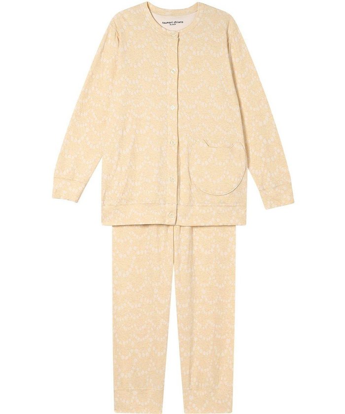 【ツモリチサト スリープ/tsumori chisato SLEEP】のツモリチサト パジャマ 綿100%(本体) オーガニックコットン使用 長袖 長ズボン レディース UDX596/ワコール インテリア・キッズ・メンズ・レディースファッション・服の通販 founy(ファニー) https://founy.com/ ファッション Fashion レディースファッション Fashion for Women トップス・カットソー Cut & Sew Tops ネコ Cat, Feline Motif 長袖 Long Sleeve, Full Sleeve パジャマ Pajamas, Sleepwear パール Pearl, Pearl Accent ボタニカル Botanical, Floral Pattern ボトム Bottoms, Lower Wear ポケット Pocket, Pocket Detail ミックス Mix, Mixed Style |ID: prp329100004841764 ipo3291000000035854093