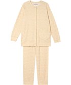 【ツモリチサト スリープ/tsumori chisato SLEEP】のツモリチサト パジャマ 綿100%(本体) オーガニックコットン使用 長袖 長ズボン レディース UDX596/ワコール クリーム|ID: prp329100004841764 ipo3291000000035854095