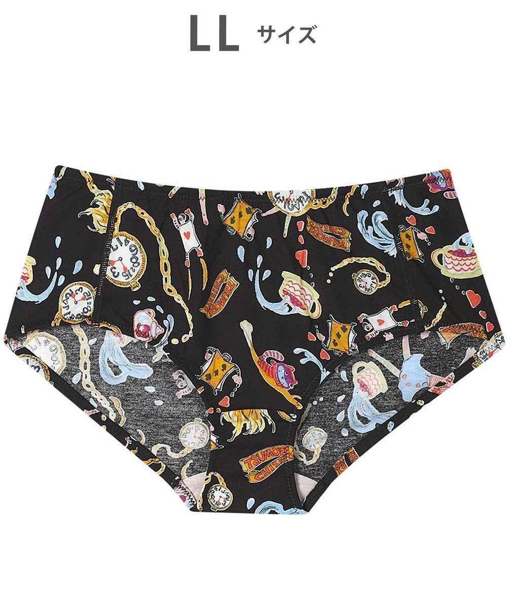 【ツモリチサト スリープ/tsumori chisato SLEEP】のツモリチサト ショーツ 綿混ベア天竺素材(身生地) レディース UPX566/ワコール インテリア・キッズ・メンズ・レディースファッション・服の通販 founy(ファニー) 　ファッション　Fashion　レディースファッション　Fashion for Women　ショーツ　Shorts, Short Pants　ストレッチ　Stretch, Stretchy Fabric　パジャマ　Pajamas, Sleepwear　ブラック|ID: prp329100004841766 ipo3291000000035523464