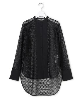 【アイシービー/iCB】の【WEB&一部店舗限定】SustainableLace バンドカラー ブラウス 人気、トレンドファッション・服の通販 founy(ファニー) ファッション Fashion レディースファッション Fashion for Women トップス・カットソー Cut & Sew Tops シャツ・ブラウス・オフィスカジュアル Elegant Blouses & Button-Ups インナー Innerwear カフス Cuff Design ジャカード/ジャガード Jacquard, Woven Pattern ジャケット Jacket, Outerwear ベスト Vest, Waistcoat レース Lace, Lace Fabric A/W・秋冬 Autumn/Winter S/S・春夏 SS, Spring/Summer, Warm Season おすすめ Recommended / Our Picks 夏 Summer 2025年 2025 2025春夏・S/S Spring/Summer 2025 SS25 |ID:prp329100004841777