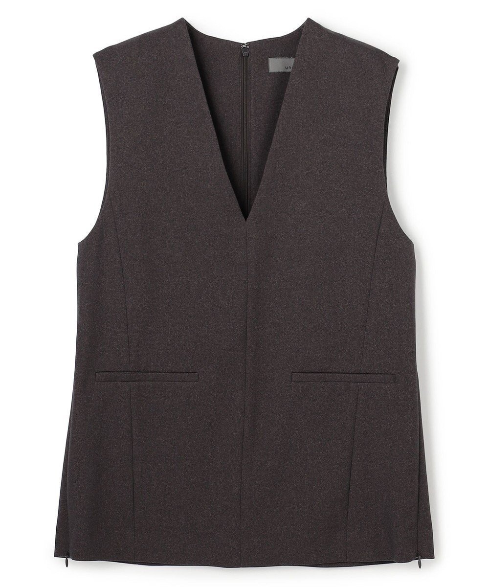 【アンクレイヴ/uncrave】のウォッシャブルウールライクツイル ジレ インテリア・キッズ・メンズ・レディースファッション・服の通販 founy(ファニー) 　ファッション　Fashion　レディースファッション　Fashion for Women　アウター　Coat / Outerwear Collection　トップス・カットソー　Cut & Sew Tops　ベスト&ジレ / 重ね着スタイル　Vests & Gilets　シェイプ　Shape, Slim Fit　シャンブレー　Chambray, Denim-Like Fabric　ジャケット　Jacket, Outerwear　スリット　Slit, Slit Detail　ツイル　Twist, Twisted Detail　定番　Standard, Basic Item　ベスト　Vest, Waistcoat　レギュラー　Regular, Standard Fit　ワイド　Wide, Wide Fit　A/W・秋冬　Autumn/Winter　【WEB限定】グレーブラウン|ID: prp329100004841778 ipo3291000000035664854
