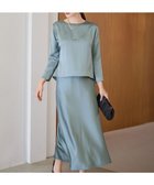 【23区/NIJYUSANKU】の【APPLAUDIR】ヴィンテージサテン セットアップ 人気、トレンドファッション・服の通販 founy(ファニー) ファッション Fashion レディースファッション Fashion for Women ワンピース Dresses エレガント 上品 Elegant ヴィンテージ Vintage Style サテン Satin, Glossy Fabric シンプル Simple, Minimal セットアップ Set-Up, Coordinated Outfit タンブラー Tumbler, Travel Mug ドレス Dress, One-Piece 長袖 Long Sleeve, Full Sleeve バイアス Bias, Diagonal Cut パーティ Party, Party Style フラット Flat, Flat Shoes A/W・秋冬 Autumn/Winter S/S・春夏 SS, Spring/Summer, Warm Season 夏 Summer セレモニー Ceremony 結婚式 Wedding 2025年 2025 2025春夏・S/S Spring/Summer 2025 SS25 thumbnail グレイッシュセージ系|ID: prp329100004841797 ipo3291000000035705364