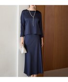 【23区/NIJYUSANKU】の【APPLAUDIR】ヴィンテージサテン セットアップ 人気、トレンドファッション・服の通販 founy(ファニー) ファッション Fashion レディースファッション Fashion for Women ワンピース Dresses エレガント 上品 Elegant ヴィンテージ Vintage Style サテン Satin, Glossy Fabric シンプル Simple, Minimal セットアップ Set-Up, Coordinated Outfit タンブラー Tumbler, Travel Mug ドレス Dress, One-Piece 長袖 Long Sleeve, Full Sleeve バイアス Bias, Diagonal Cut パーティ Party, Party Style フラット Flat, Flat Shoes A/W・秋冬 Autumn/Winter S/S・春夏 SS, Spring/Summer, Warm Season 夏 Summer セレモニー Ceremony 結婚式 Wedding 2025年 2025 2025春夏・S/S Spring/Summer 2025 SS25 thumbnail ネイビー系|ID: prp329100004841797 ipo3291000000035705366