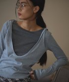 【クラフトスタンダードブティック/CRAFT STANDARD BOUTIQUE】のレイヤード風フード付きプルオーバー 人気、トレンドファッション・服の通販 founy(ファニー) ファッション Fashion レディースファッション Fashion for Women トップス・カットソー Cut & Sew Tops シャツ・ブラウス・オフィスカジュアル Elegant Blouses & Button-Ups ロングTシャツ・Tシャツ Longline T-Shirts & Tees カジュアルプルオーバー・ニットトップス Pullovers & Knit Tops / Casual Pullovers カットソー・ベーシックTシャツ Cut-and-Sewn Tops / Stretch Tees & Basics おすすめ Recommended / Our Picks インナー Innerwear カットソー Cut and Sewn Top キャミソール Camisole, Spaghetti Strap Top シンプル Simple, Minimal ジャケット Jacket, Outerwear タンク Tank Top, Sleeveless Top デニム Denim, Jeans Material バランス Balance, Style Balance ポケット Pocket, Pocket Detail モノトーン Monotone, Black and White リラックス Relax, Relaxed Fit ワイド Wide, Wide Fit A/W・秋冬 Autumn/Winter thumbnail Gray|ID: prp329100004841800 ipo3291000000036323126