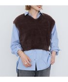 【アメリカンホリック/AMERICAN HOLIC】の【選べる丈】シャギーニットベスト Brown|ID: prp329100004841818 ipo3291000000035854798