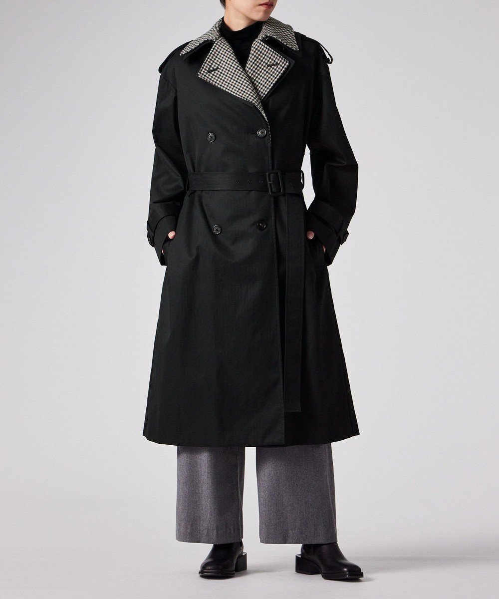 【ポール スミス/Paul Smith】のヘリンボーン トレンチコート 人気、トレンドファッション・服の通販 founy(ファニー) 　ファッション　Fashion　レディースファッション　Fashion for Women　アウター　Coat / Outerwear Collection　コート・ロングコート・ピーコート　Long Coats, Peacoats & More　レディースジャケット・軽アウター　Jackets　トレンチコート / 春秋の定番アウター　Trench Coats　インナー　Innerwear　ジャケット　Jacket, Outerwear　チェック　Check, Plaid, Tartan　ワイド　Wide, Wide Fit　夏　Summer　S/S・春夏　SS, Spring/Summer, Warm Season　A/W・秋冬　Autumn/Winter　 other-1|ID: prp329100004841820 ipo3291000000035854842