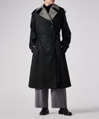 【ポール スミス/Paul Smith】のヘリンボーン トレンチコート ブラック|ID: prp329100004841820 ipo3291000000035854846