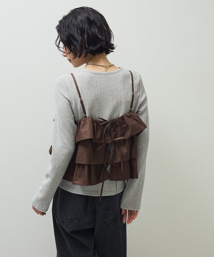 【グリーンパークス/Green Parks】の・SUGAR SPOON レザーライクティアードキャミ インテリア・キッズ・メンズ・レディースファッション・服の通販 founy(ファニー) https://founy.com/ ファッション Fashion レディースファッション Fashion for Women アウター Coat / Outerwear Collection トップス・カットソー Cut & Sew Tops キャミソール&ノースリーブ Camisoles & Sleeveless Tops ベスト&ジレ / 重ね着スタイル Vests & Gilets おすすめ Recommended / Our Picks キャミソール Camisole, Spaghetti Strap Top クール Cool, Chic ティアード Tiered, Tiered Style フィット Fit, Slim Fit フェミニン Feminine, Girly ベスト Vest, Waistcoat ポケット Pocket, Pocket Detail ラップ Wrap, Wrap Design リボン Ribbon, Bow 秋 Autumn A/W・秋冬 Autumn/Winter |ID: prp329100004841836 ipo3291000000035853171