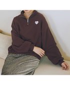 【アースミュージックアンドエコロジー/earth music&ecology】のChampion×emaeハーフジップハートスウェット 人気、トレンドファッション・服の通販 founy(ファニー) ファッション Fashion レディースファッション Fashion for Women トップス・カットソー Cut & Sew Tops レディースパーカー・カジュアルフーディー Casual Hoodies & Sweatshirts スウェット・クルーネックトップス Sweatshirts & Crewnecks / Relaxed Fit Sweat Tops ウォッシュ Washed Finish スウェット / スエット Sweatshirt, Sweatwear フィット Fit, Slim Fit ボトム Bottoms, Lower Wear ポケット Pocket, Pocket Detail リラックス Relax, Relaxed Fit 人気 Popular, Best Seller 別注 Limited Edition, Custom Order A/W・秋冬 Autumn/Winter thumbnail Wine|ID: prp329100004841838 ipo3291000000035853268