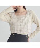 【アースミュージックアンドエコロジー/earth music&ecology】の【セットアップ可】フリンジツイードビスチェ Ivory|ID: prp329100004841839 ipo3291000000036206229