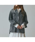【グレース コンチネンタル/GRACE CONTINENTAL】のデニムシャツジャケット ブラック|ID: prp329100004841849 ipo3291000000035808836